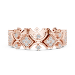 Gold Ring R38, Rose Gold, view 3