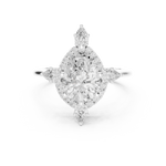 Gold Ring DDLR-337, White Gold, view 4