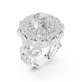 Gold Ring DDLR-752, White Gold, view 2
