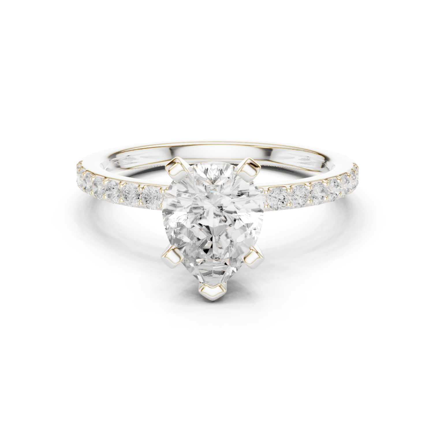 Gold Ring DDLR-889, White Gold