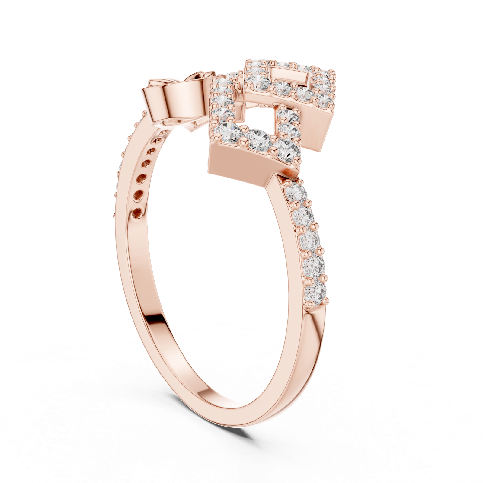 Gold Ring LR-01 (58), Rose Gold
