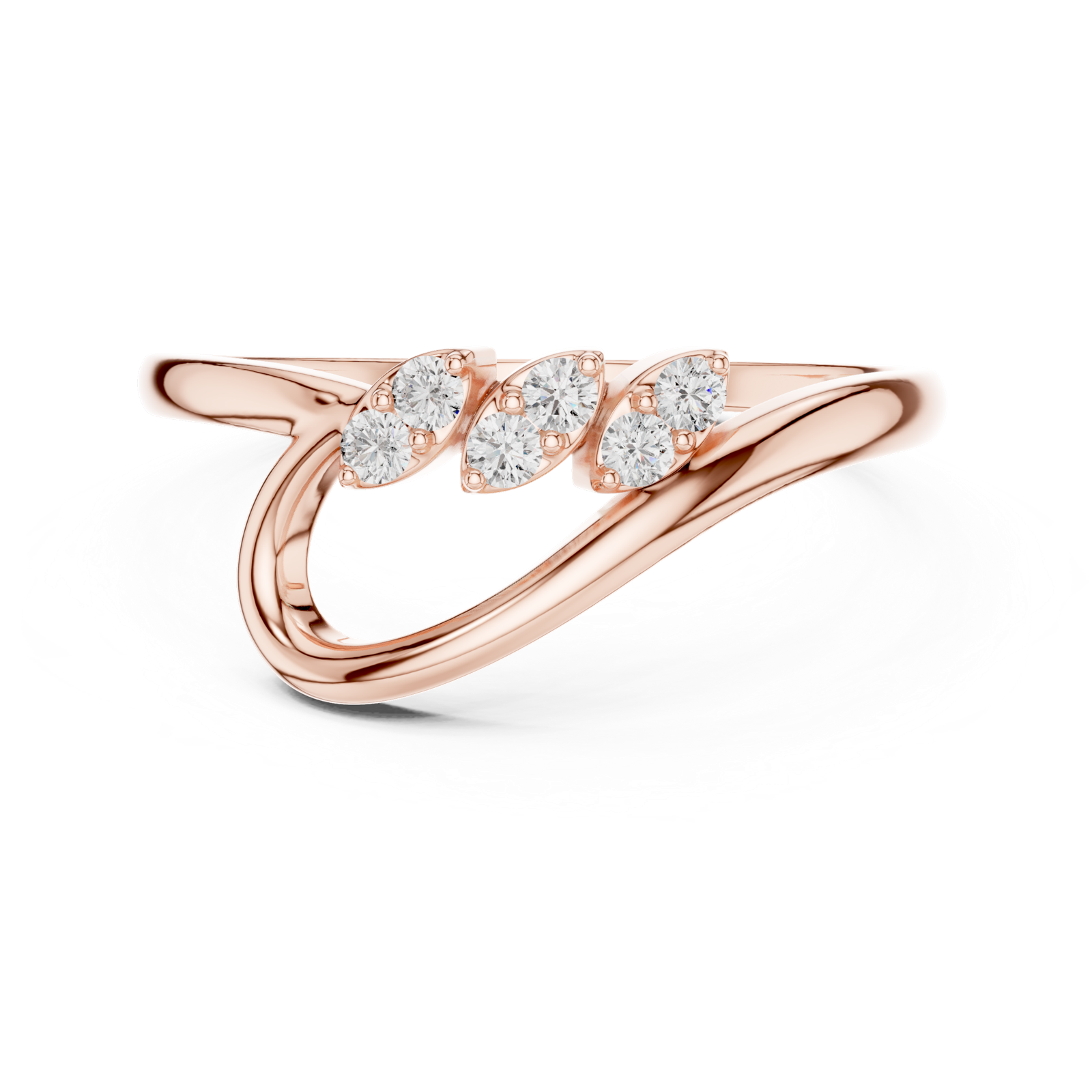 Gold Ring 1 (252), Rose Gold, view 4