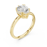 Gold Ring DDLR-928, Yellow Gold, view 2