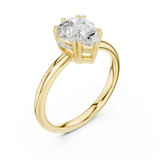 Gold Ring DDLR-928, Yellow Gold, view 2
