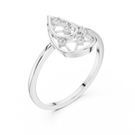Gold Ring DR-6235, White Gold, view 2