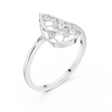 Gold Ring DR-6235, White Gold, view 2