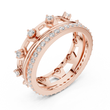 Gold Ring R24, Rose Gold, view 2