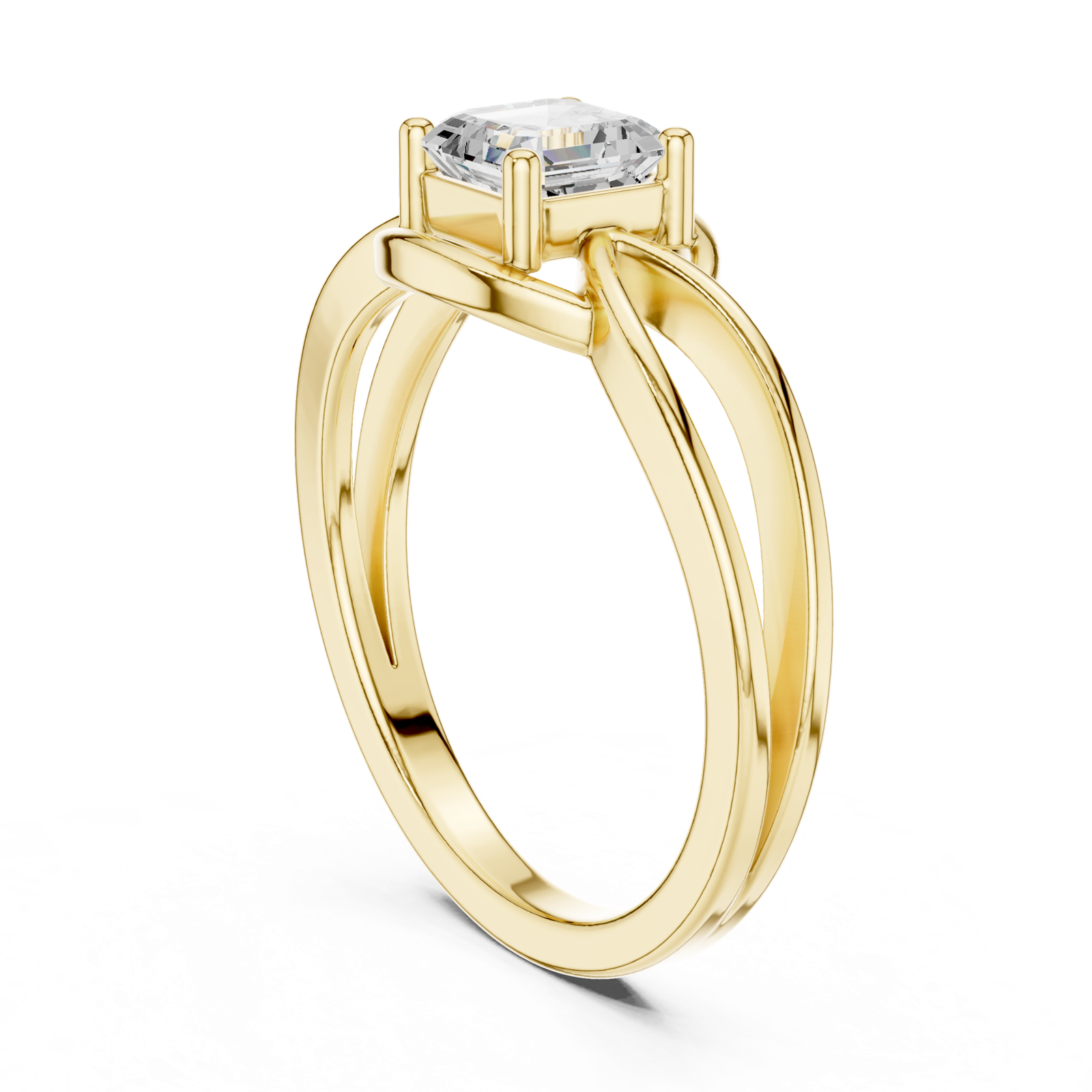 Gold Ring DDLR-499, Yellow Gold, view 1