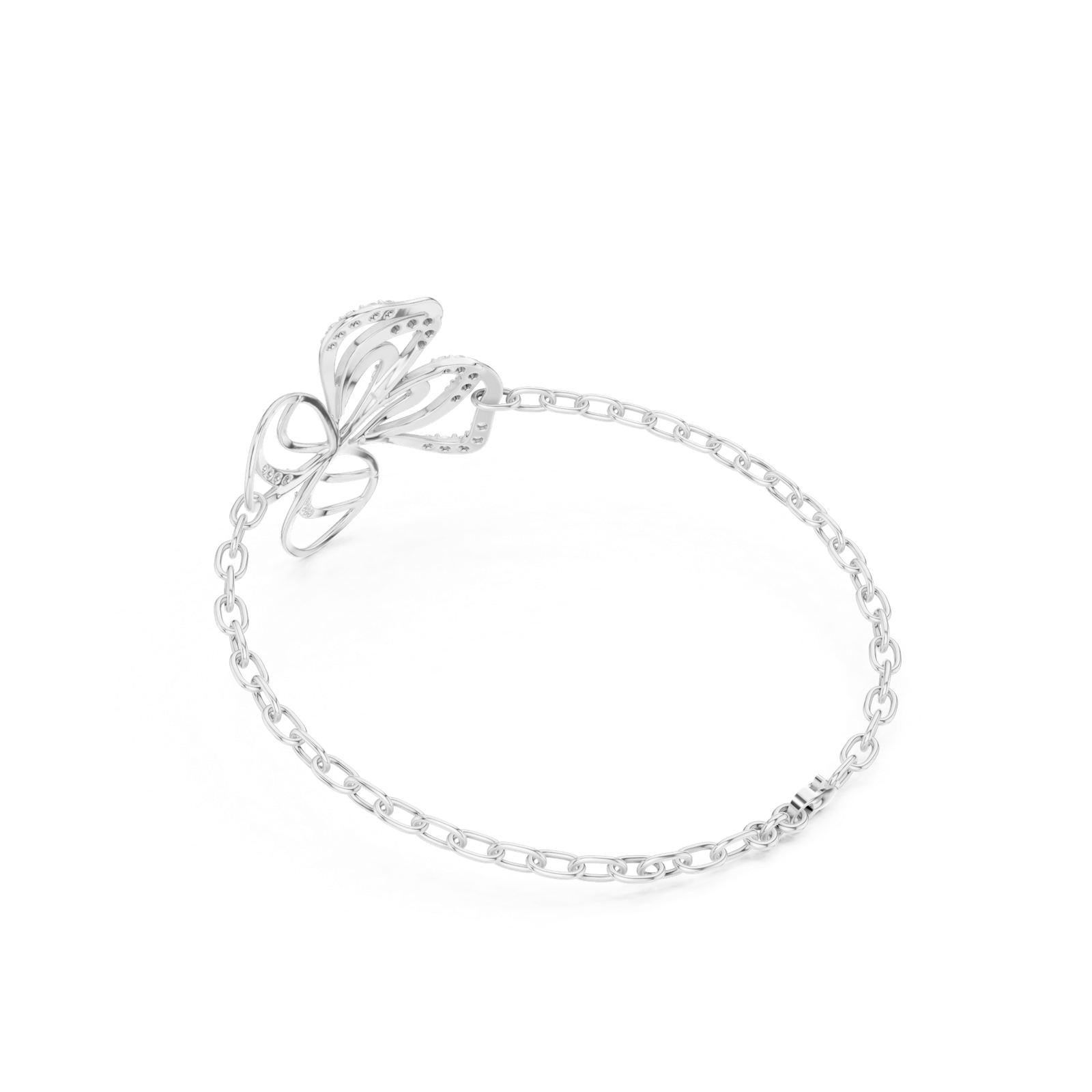 Gold Bracelet SBWB (11), White Gold, view 2