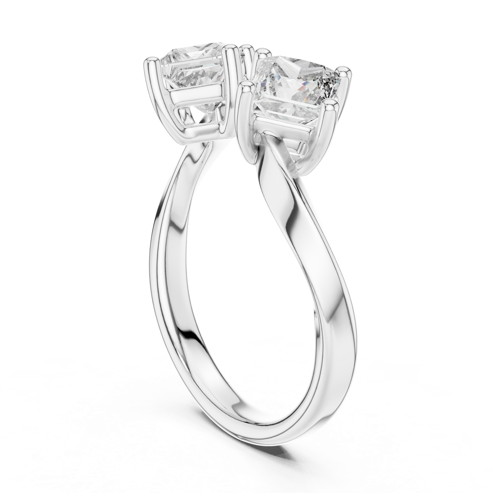 Gold Ring L03-463, White Gold
