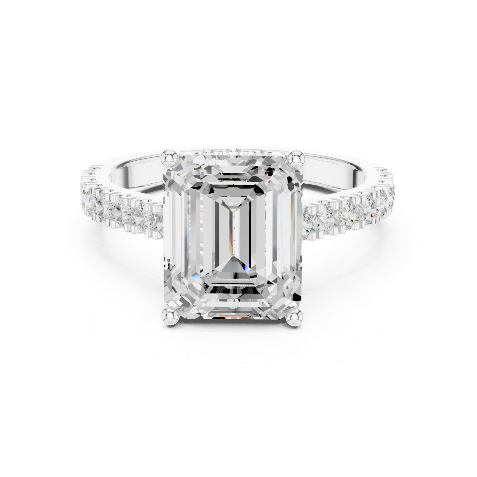 Gold Ring DDLR-773, White Gold, view 4