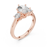 Gold Ring DDLR-895, Rose Gold, view 2