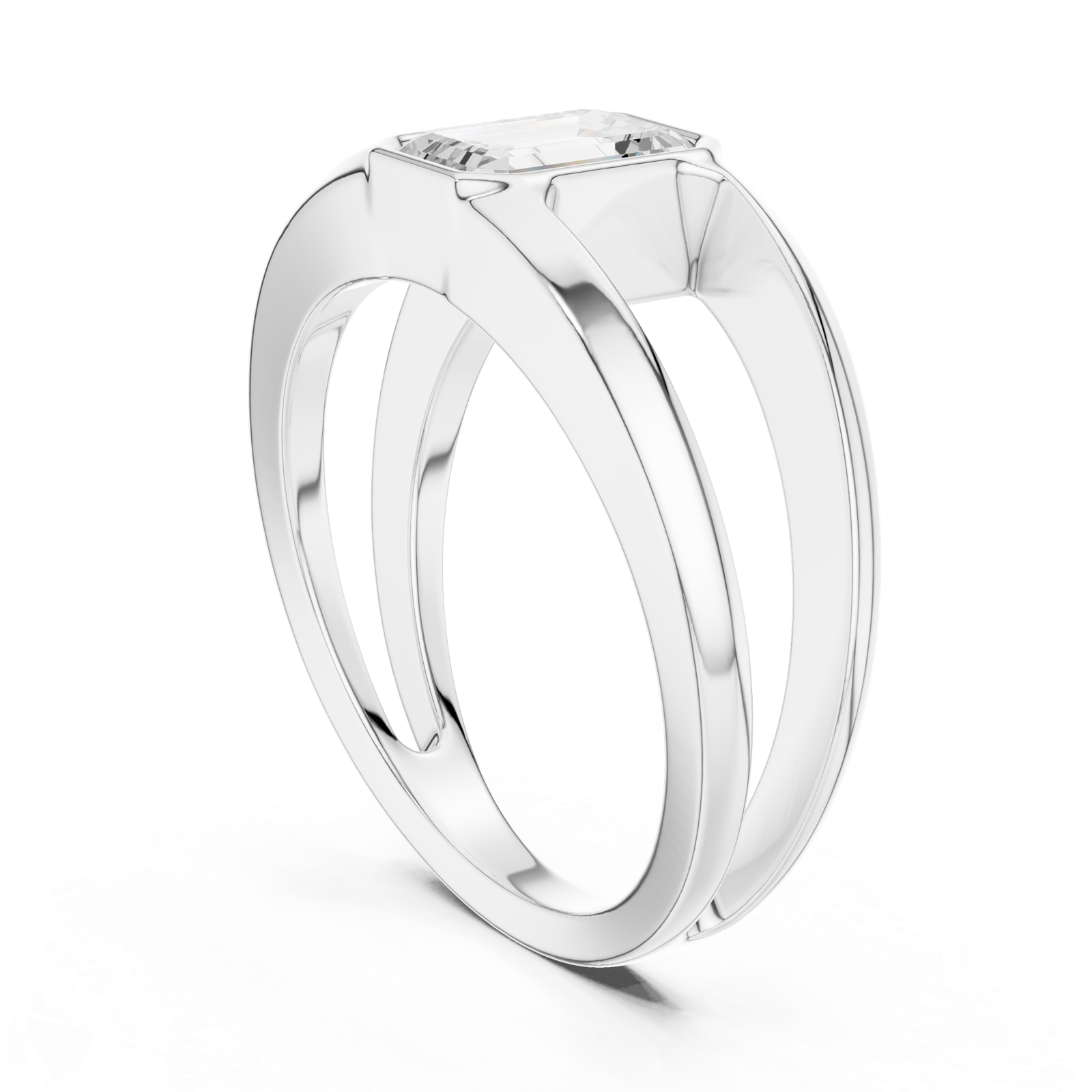 Gold Ring SBMR(42), White Gold