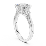 Gold Ring DDLR-1044, White Gold, view 1