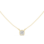 Gold Jewelry, Cushion center stone, Yellow Gold, view 4