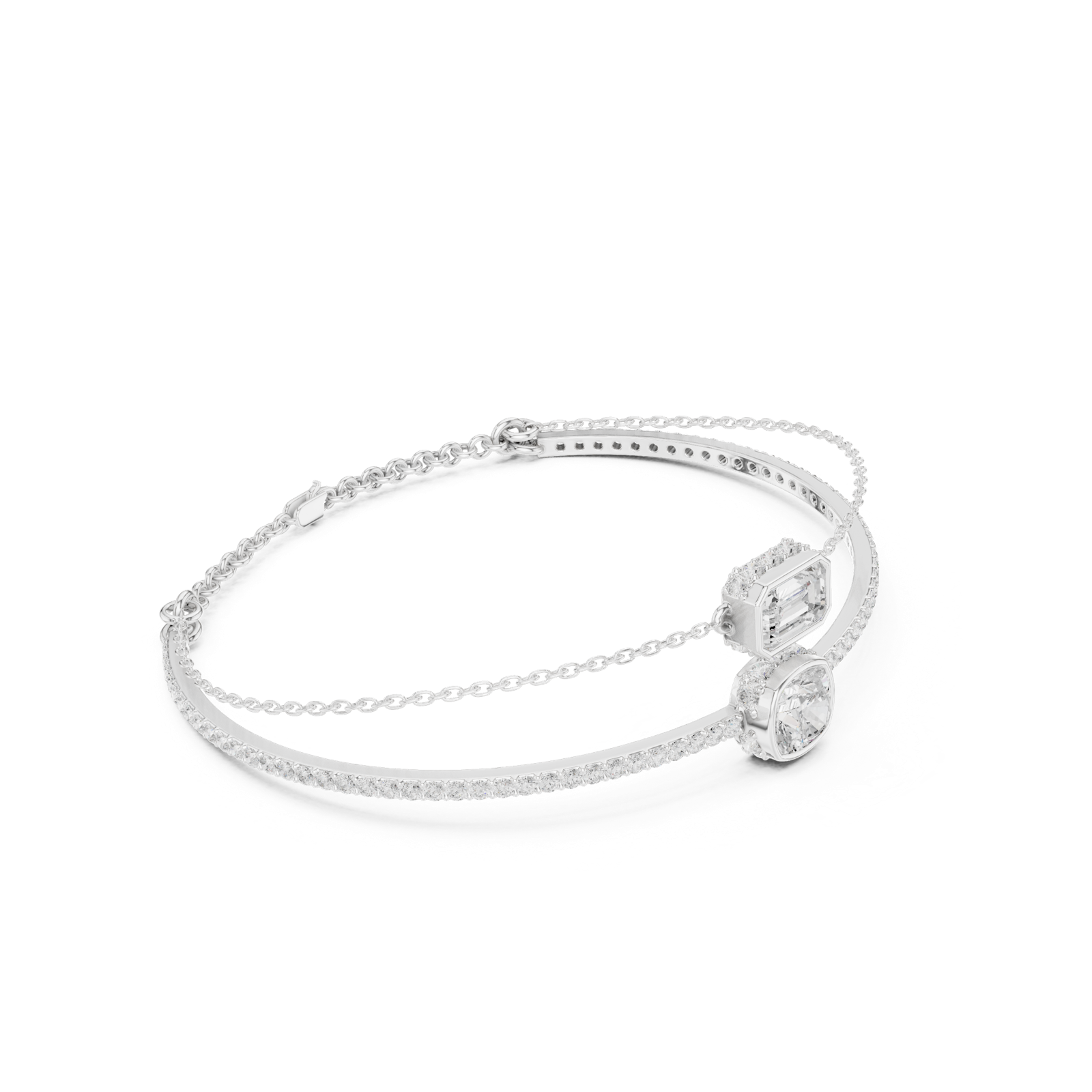 Gold Bracelet SBWB (25), White Gold, view 1