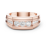 Gold Men's Ring GGR-0018, Rose Gold