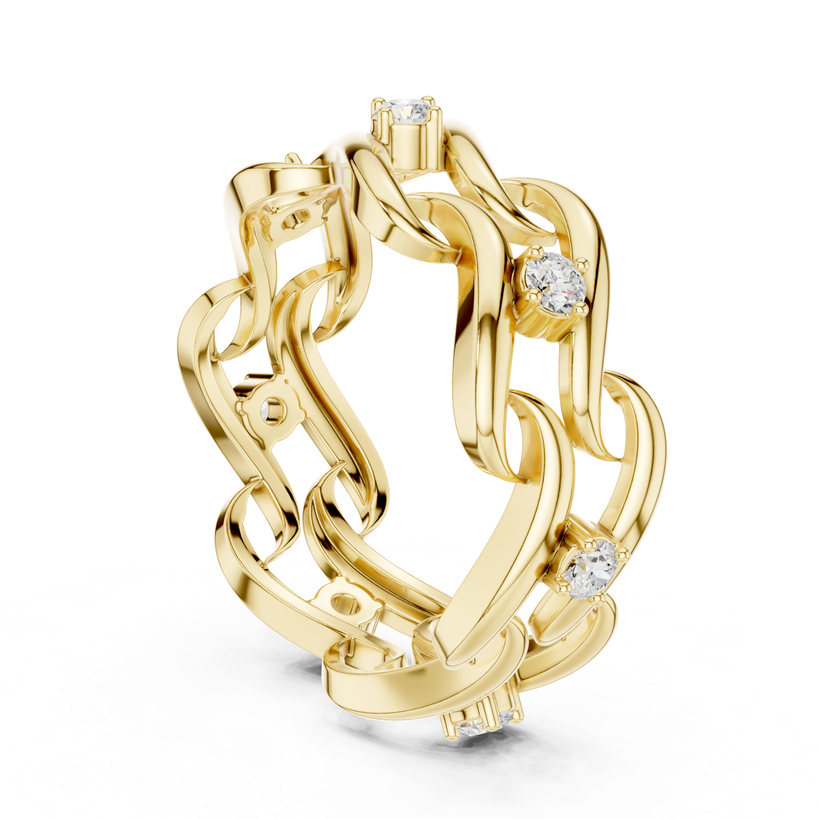 Gold Ring L22-R7, Yellow Gold, view 1