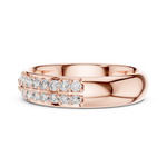 Gold Ring L03-549, Rose Gold, view 3