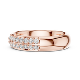 Gold Ring L03-549, Rose Gold, view 3
