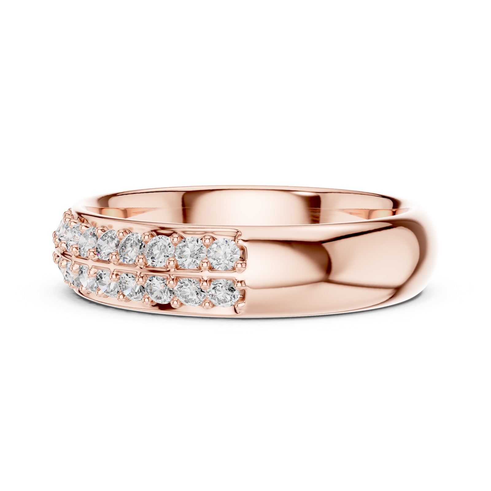 Gold Ring L03-549, Rose Gold, view 3