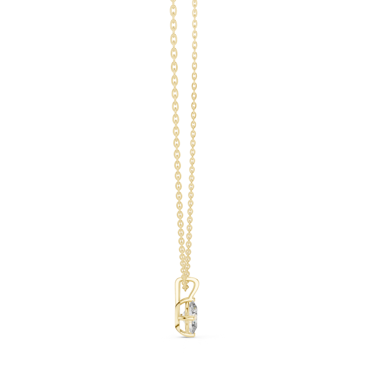 Gold Pendant GPD-0047, Yellow Gold, view 3