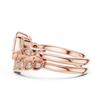 Gold Ring DDLR-290, Rose Gold, view 3