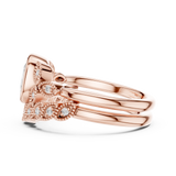 Gold Ring DDLR-290, Rose Gold, view 3