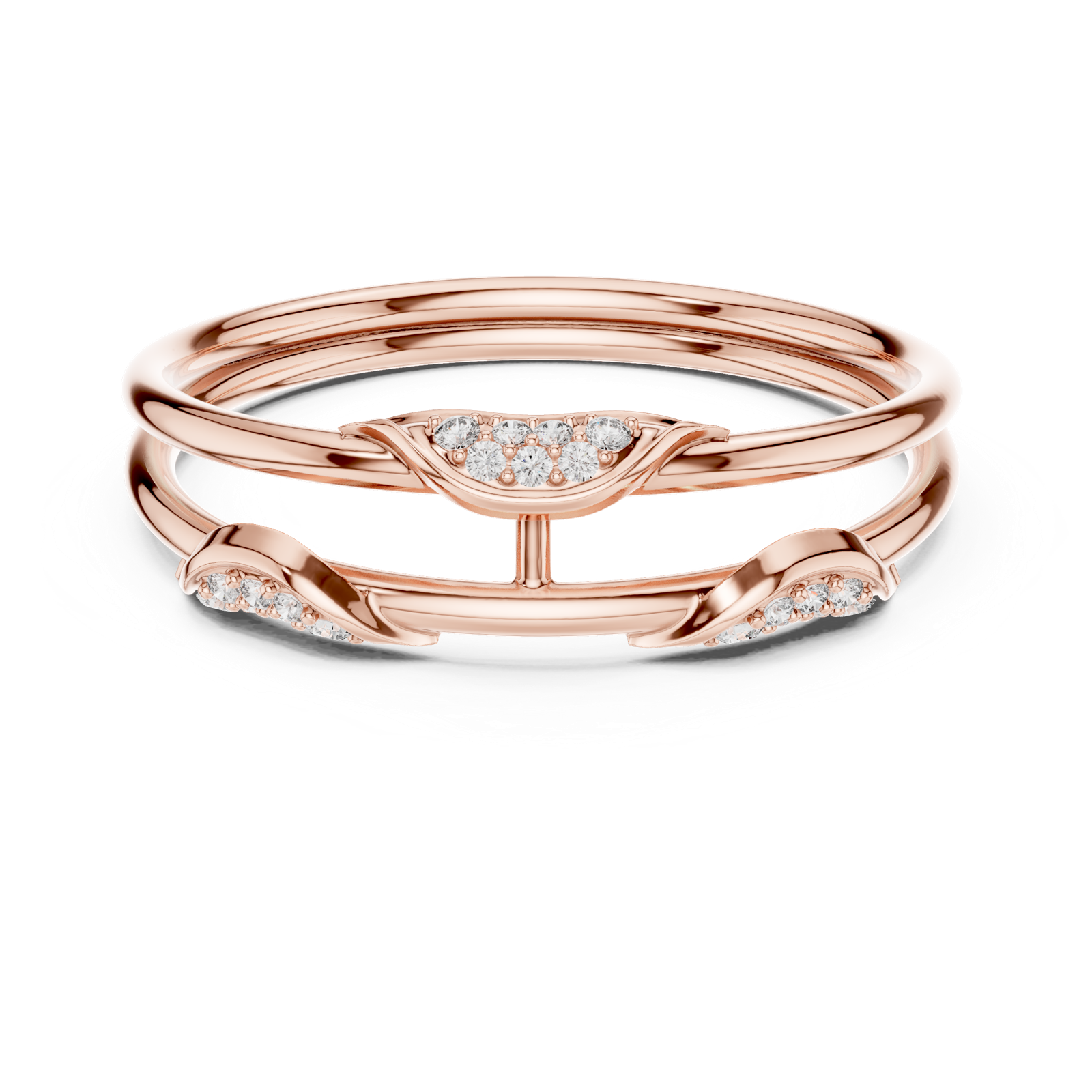 Gold Ring 1 (204), Rose Gold, view 4