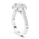 Gold Ring DDLR-322, White Gold, view 1