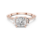 Gold Ring DDLR-283, Rose Gold, view 4
