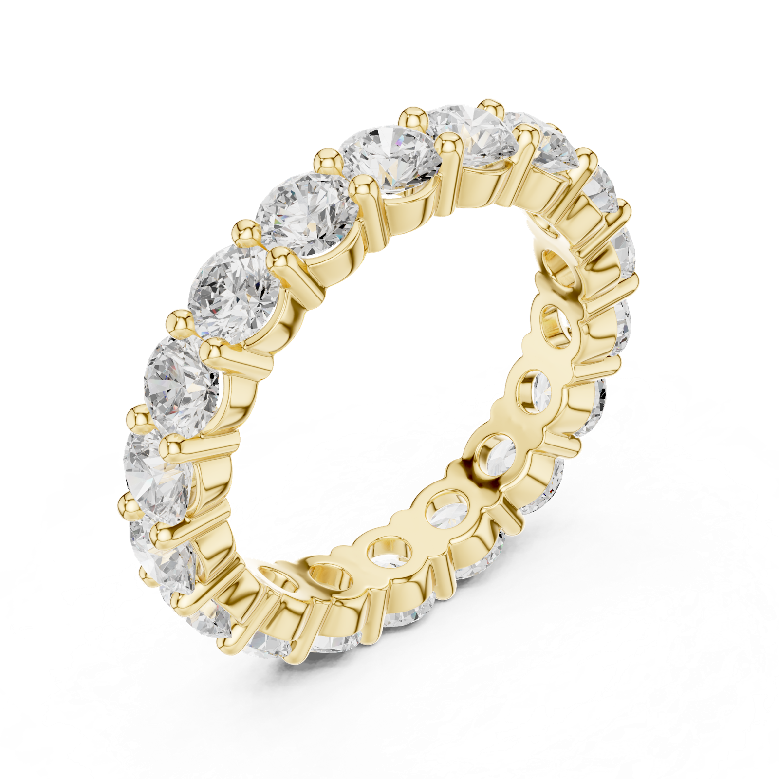 Gold Ring DDLR-691, Yellow Gold, view 2