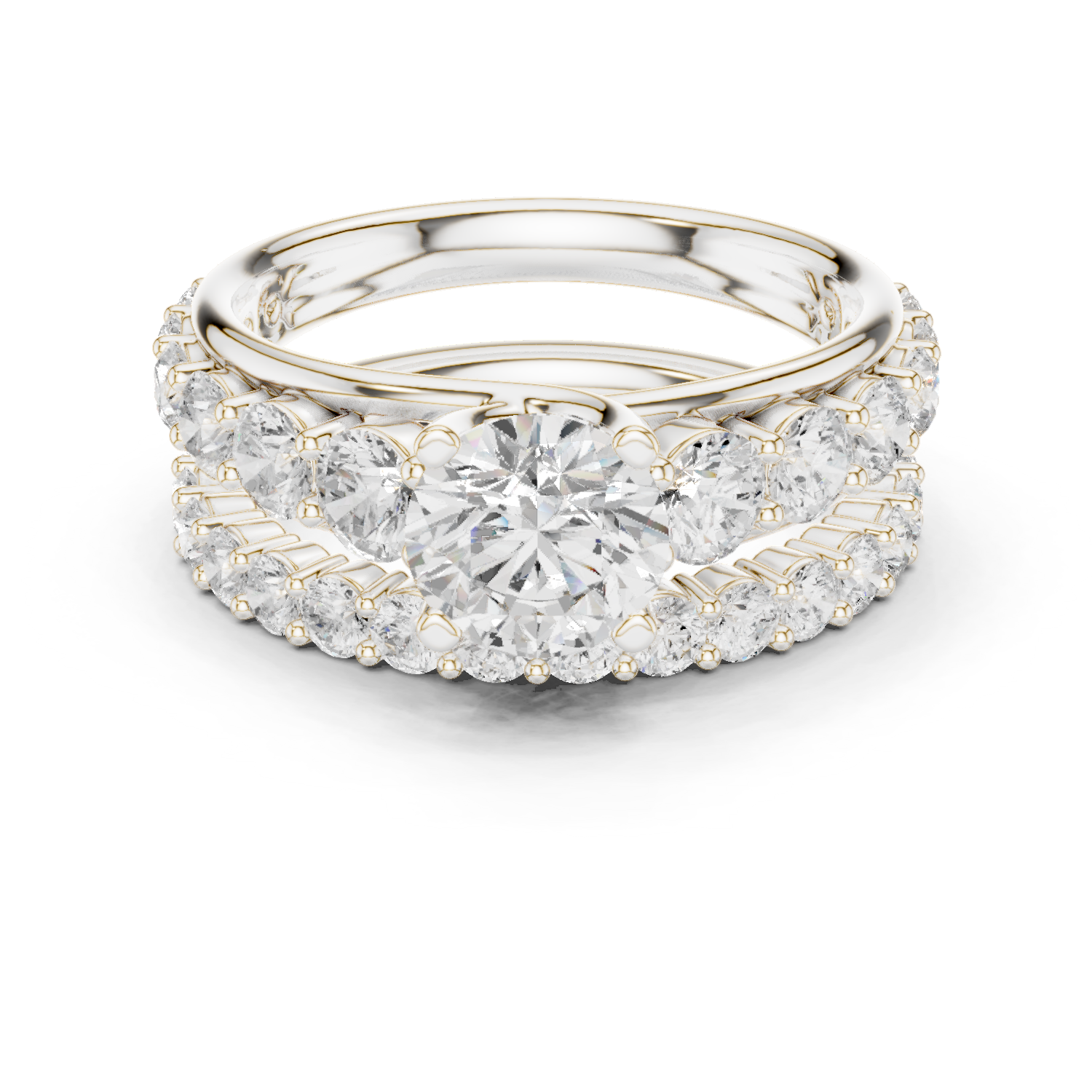 Gold Ring DDLR-295, White Gold