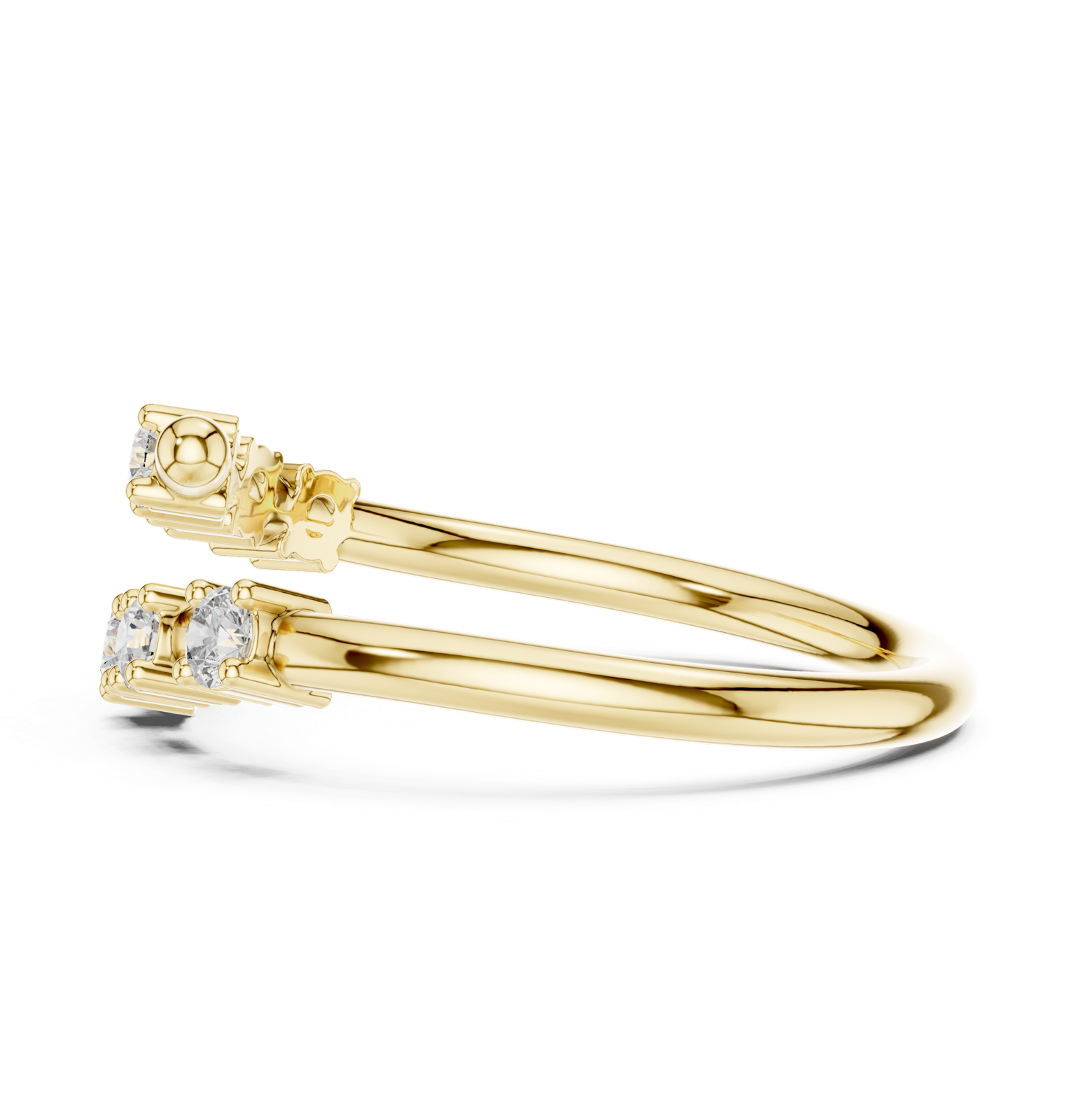 Gold Ring L28-15, Yellow Gold, view 3
