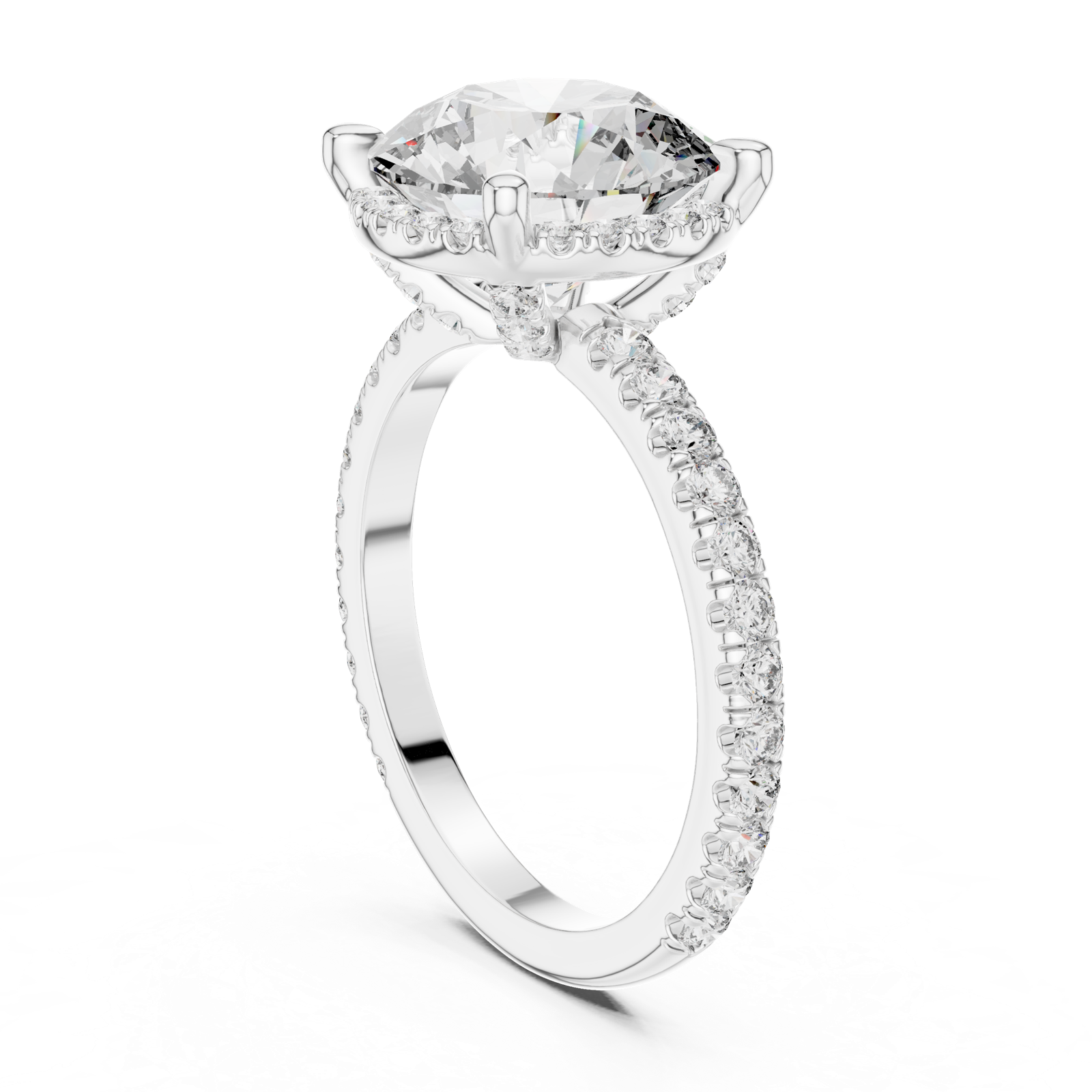 Gold Ring DDLR-172, White Gold