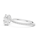 Gold Ring LR-0338, White Gold, view 3
