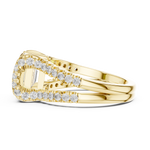Gold Ring DDLR-409, Yellow Gold, view 3