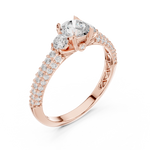 Gold Ring LR-0329, Rose Gold, view 2
