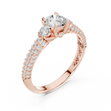 Gold Ring LR-0329, Rose Gold, view 2