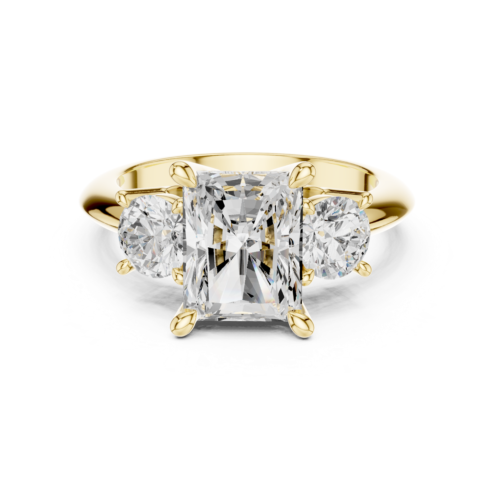Gold Ring DDLR-905, Yellow Gold, view 4
