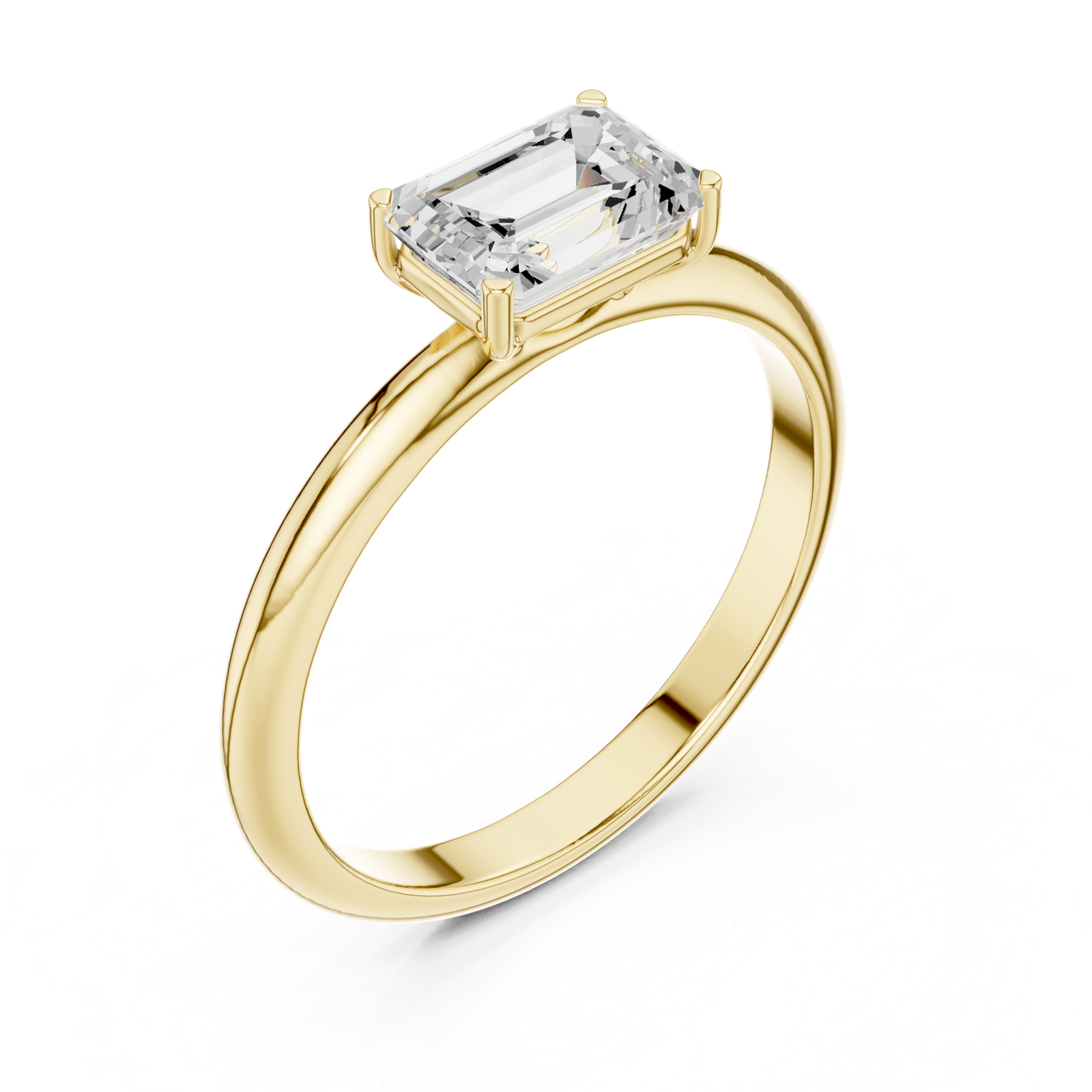Gold Ring DDLR-1076, Yellow Gold, view 2