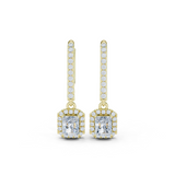 Gold Jewelry DDER-034, Radiant center stone, Yellow Gold