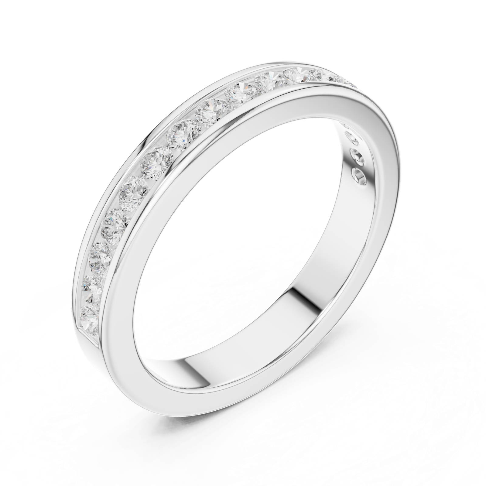 Gold Ring DDLR-437, White Gold, view 2