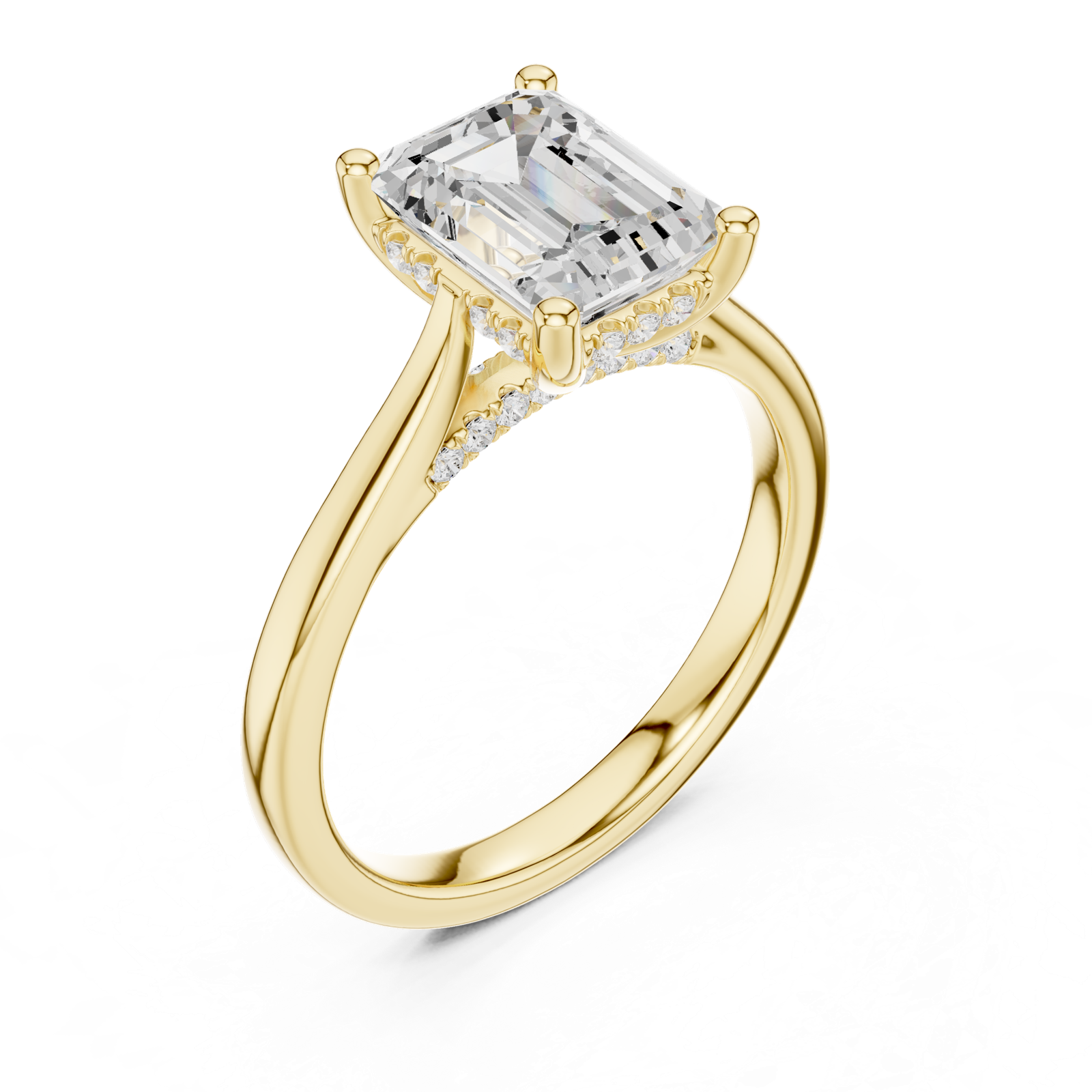 Gold Ring DDLR-984, Yellow Gold, view 2