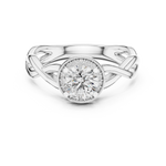 Gold Ring LR-0208, White Gold