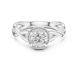 Gold Ring LR-0208, White Gold