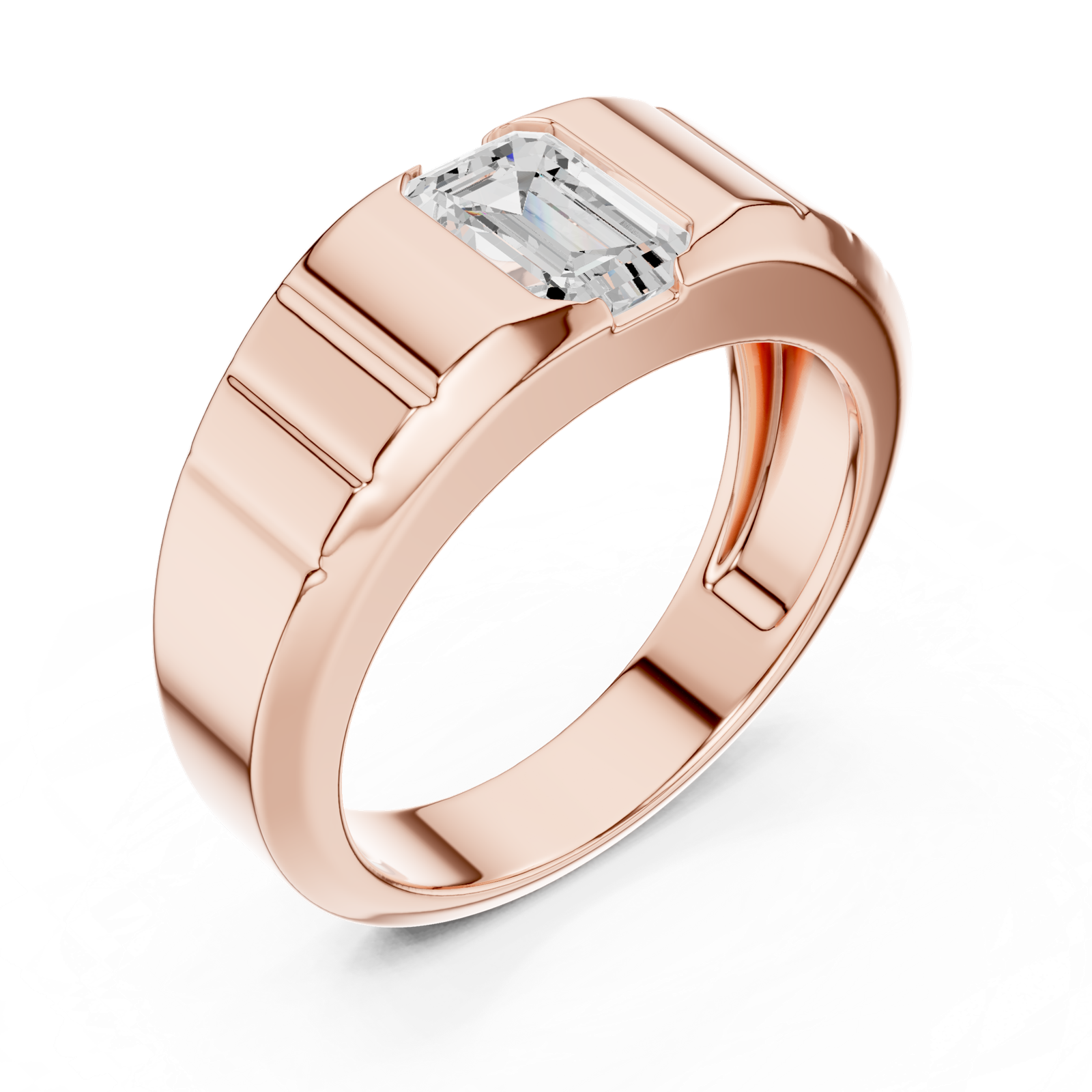 Gold Ring SBMR(39), Rose Gold, view 2