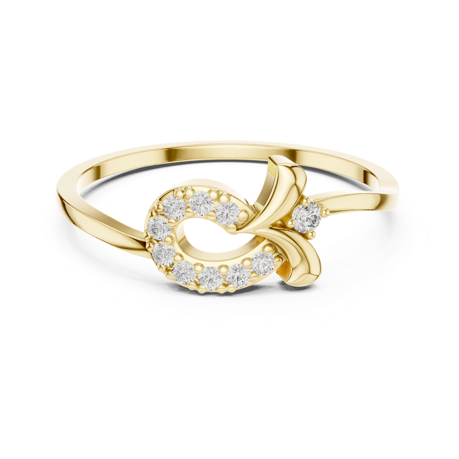 Gold Ring DR-6157, Yellow Gold