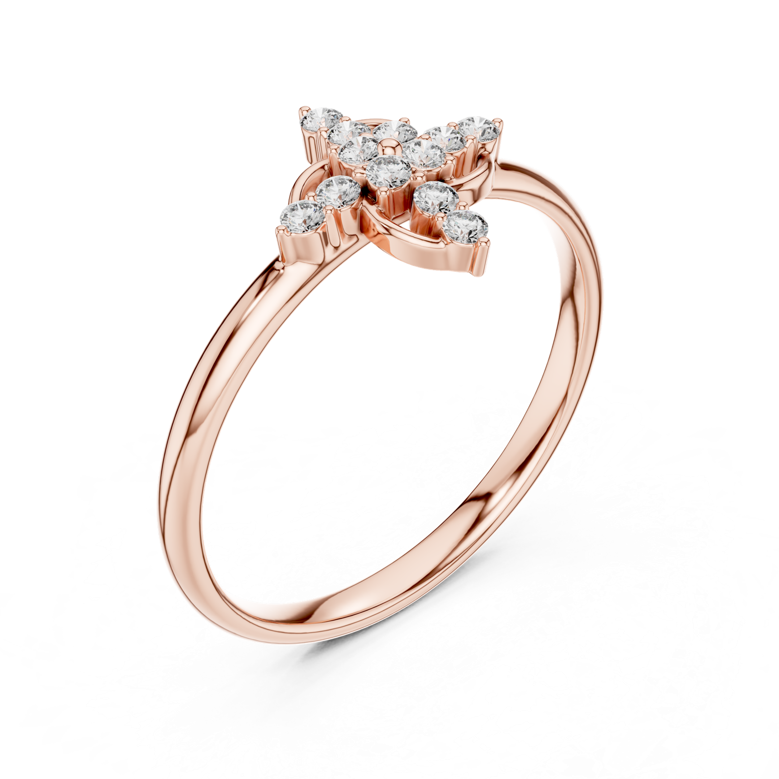 Gold Ring 1 (424), Rose Gold, view 2