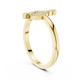 Gold Ring DDLR-663, Yellow Gold, view 1